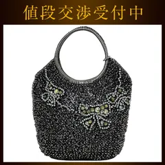 アンテプリマ ワイヤー ハンドバッグ ブラック ゴールド 美品 PVC 中古