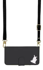 nubia S2 5G A504ZT ケース 手帳型 ヌビア S2 スマホケース スマホショルダー レザー ストラップ うさぎ ウサギ 兎 ブルー かわいい  調節可能 130cm  カラー08