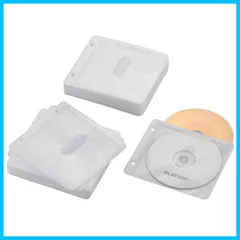 120枚収納可 60枚入 2穴付 ホワイト 両面収納 不織布 CDケース CCD-NBWB120WH DVD エレコム
