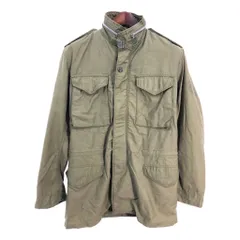 70年代 米軍実物 U.S.ARMY M-65 フィールドジャケット 2nd ヴィンテージ ミリタリー オリーブ (メンズ L相当) 中古 古着 S4844