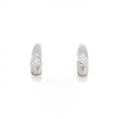 K14WG ダイヤモンド ピアス 0.10CT