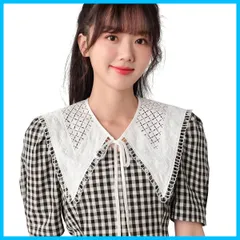 【在庫処分】レイヤード つけ襟 付け衿 肩かけ つけ衿 つけえり トップス カーディガン風 レース マフラー レディース ストール レース 付け襟 ブラウス襟 重ね着 [§SEYIXU] 大人可愛い