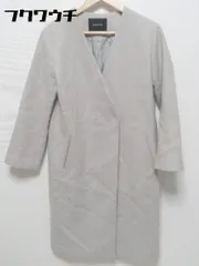 ■ Simplicite シンプリシテェ ノーカラー ウール コート サイズM グレー レディース 【中古】 【1002800542017】