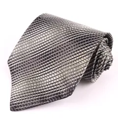 バナナリパブリック ブランドネクタイ ストライプ柄 グラデーション シルク イタリア製 メンズ ブラック Banana Republic 【中古】のサムネイル