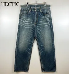 HECTIC 00s archive damaged denim pants ヘクティク リアルマッド ダメージ加工 デニムパンツ ※タグ欠損 アーカイブ 初期