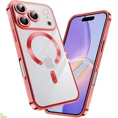 fagazzfu 対応 iPhone 17 Pro Max ケース クリア MagSafe対応 対応 iPhone 17 ProMax スマホケース 耐衝撃 傷防止の メッキ加工 いpほね17 pro max カバー レンズ保護 TPU ソフト 薄く.