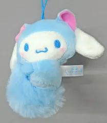 【中古】ぬいぐるみマスコット・ぬいぐるみバッジ シナモロール 平成ふわふわ尻尾マスコット 「サンリオキャラクターズ」