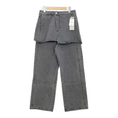 RAY BEAMS デニム スカート セット パンツ 61-21-0073-370 新品同様 ジーンズ レディース サイズ0 ブラック レイビームス IL14667■