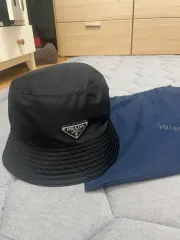 PRADA バケットハット ブラック 1B051 XLサイズ
