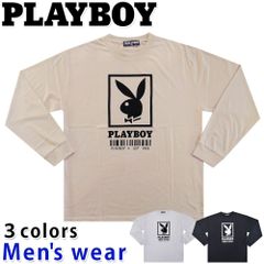 PLAYBOY プレイボーイ 長袖 Tシャツ メンズ ワイド 雑誌 グッズ PB1-3911A