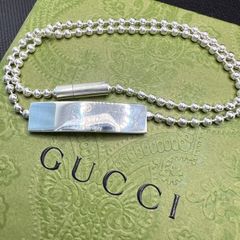 GUCCI グッチ シルバー ボールチェーン ネックレス チョーカー SV925