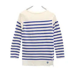 オーシバル フランス製 ボーダー バスクシャツ 白系 ORCIVAL ロンT レディース 【中古】  【230617】