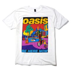 OASIS 新品・正規品 バンド Tシャツ オアシス Be Here Now ホワイト