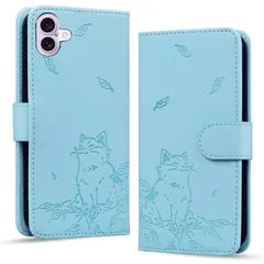 【在庫処分】カード収納 軽量薄型 ケース iPhone16 財布型 ケース ケース スタンド機能付き iPhone16 ケース 財布型 耐摩擦 耐衝撃 上質PUレザーiPhone16 全面保護 iPhone16 ケース 手帳型 手帳型 かわいい肥えた猫と秋葉