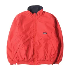 Patagonia パタゴニア ジャケット サイズ:L 90s シェルド シンチラジャケット レッド ネイビー(裏地) アウター ブルゾン 上着【メンズ】