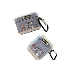 【中古】 AirPodsケースカバー Tom and Jerry 第1 2世代 AirPods Pro ブルー かわいい エアーポッズ トムとジェリー ケースカバー おしゃれ イヤホンケー