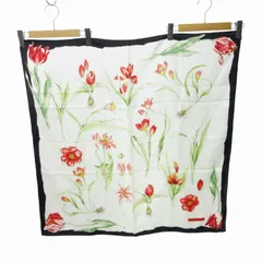 美品　Tiffany & Co. 花柄シルクスカーフ86cm Tiffany & Co. - 【新入荷】☆TIFFANY&Co./ティファニー☆シルク