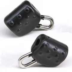 LEXOR スライド パーツ 遊動式 シンカー おもり タイラバ 鯛ラバ オモック メタル ジグ 釣り リング 魚 ブラック 20個 セット [ブラック] [20個]