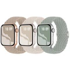 【数量限定】バンド 41mm 40mm アップルウォッチ 38mm 編み込み Apple Watch ナイロンバンド 伸縮性 アップルウォッチ スポーツバンド Series コンパチブル 8 7 6 5 4 3 2 1 【3枚入り】Suitisbest SEに