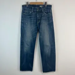 Polo Ralph Lauren ポロラルフローレン デニムパンツ ジーンズ ストレートフィット ダメージ加工 インディゴブルー W30 L30 メンズ 古着 アメカジ ストリート カジュアル