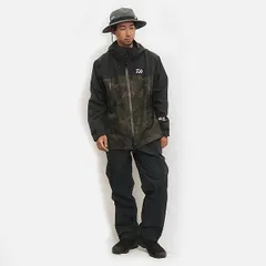 【訳あり】ダイワ レインウェア DR-1922 ゴアテックス インフィニアム プロダクト レインスーツ グリーンカモ M