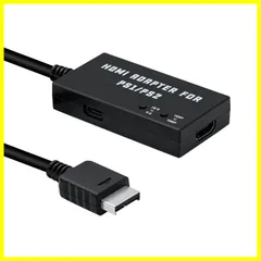 ☆送料無料☆Mcbazel PS1/PS2専用 HDTVからHDMI変換アダプターケーブル アスペクト比切り替えスイッチ内蔵 4:3から16:9変換可能 HDMI変換接続コンバーター-PS/PS2対応-ブラック