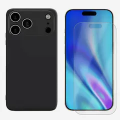 [C213F101]  iPhone 17 Pro ケース 黒TPU スマホケース 耐衝撃 カバー ブラック マット スマホケース 携帯 カバー アイホン17 Pro iPhone 17 Pro 超薄 液晶保護ガラスフィルム TPU素材 保護カバー