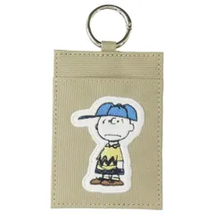 【メール便】スヌーピー 定期入れ シングルパスケース アップリケ チャーリーブラウン ピーナッツ マリモクラフト ICカードケース キャラクター グッズ 