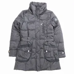 CALVIN KLEIN JEANS カルバンクラインジーンズ ロゴパッチ ダウンコート アウター ブラック サイズM レディース 【中古】