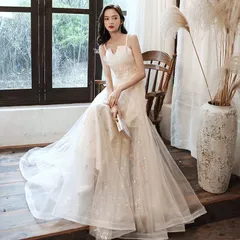 結婚式 パーティードレス ブライズメイド ドレス 花嫁 フォーマル ドレス 演奏会ロングドレス お誕生日 披露宴 卒業式 お呼ばれ 二次会 ワンピース ドレス 二次会 hunsha08