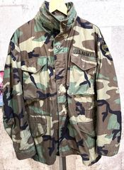 83年 米軍 M-65 フィールドジャケット 迷彩 ウッドランド M-R カモフラ U.S.ARMY