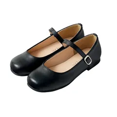 [アリサナ] フォーマルシューズ 女の子 キッズ ドレス シューズ ピアノ 発表会 子供 靴 マットブラック 19cm