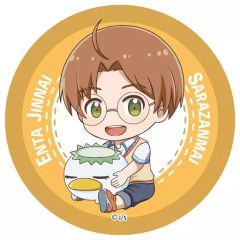 [중고] 배지 핀즈 (캐릭터) 진나이 츠바타 규규와 캔 배치 [사라잔마이]