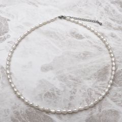 本真珠バロックパールネックレス 淡水パール 35cm 38cm 40cm 金属アレルギー ナチュラル 入学入園卒業卒園