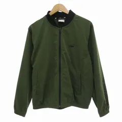 ニューバランス NEW BALANCE 美品 ストレッチウーブン ボンバージャケット ジャンパー ブルゾン ロゴ M 緑 グリーン JMJP0240 /JS ■GY01
