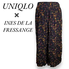 ユニクロ×INES DE LA FESSANGE　UNIQLO　レーヨン　ギャザー　スカート　パリ　小花柄