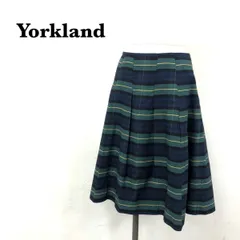 YORK LAND✨チェック柄ロングスカート（青・緑）　春夏　日本製 夏セール開催中 MAX80%OFF！ YORK LAND✨チェック柄ロング
