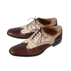 REGAL リーガル 革靴 105R ウィングチップ メダリオン イタリア製 ツートンカラー 42 （w-2520821）