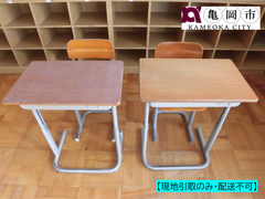 【現地引取りのみ】児童用　小学校　中学校　机　いす　セット　G　（６台）