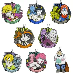 【中古】キーホルダー 全8種セット ラバーチャーム 「一番くじ ジョジョの奇妙な冒険 GOLDEN WIND」 K賞 