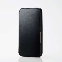 【新品】 iPhone13 Pro ソフトレザーケース NEUTZ 磁石付き ELECOM PM-A21CPLFY2BK