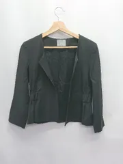 ◇ Θ Theory luxe セオリーリュクス ペプラム 長袖 ジャケット サイズ38 ブラック レディース E  【1506250002249】