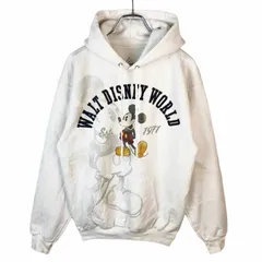 海外限定！ウォルトディズニーワールドWaltDisneyworldディズニーランドDisneyLandヘインズHanesパーカーフーディキャラ物キャラクターMickeyミッキー白ホワイトvintageヴィンテージ41008