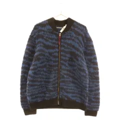 COACH (コーチ) ウール ジップアップ 総柄 ブルゾン ブラック/ネイビーのサムネイル