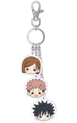 【中古】キーホルダー A.虎杖悠仁＆伏黒恵＆釘崎野薔薇 キーチェーンストラップ 「呪術廻戦 第2期」