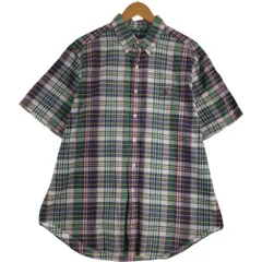古着 ラルフローレン Ralph Lauren CLASSIC FIT 半袖 ボタンダウン チェックシャツ メンズXL相当/eaa560450
