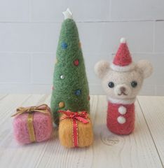クリスマス  白くまサンタ