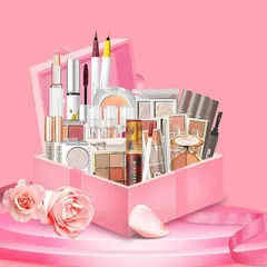 MINSHZEE 2025コスメ福袋 中国化粧品福袋 メイクアップセット メイクセット 人気セット 口紅 リップ アイシャドウ アイシャドウパレット アイライナーペンシル マスカラ チーク コンシーラー メイク 新年 新春バレンタイン・プレゼント 超絶 お買い