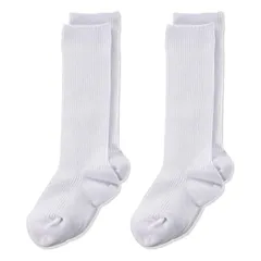 【在庫セール】[グンゼ] 靴下 ハイソックス KIDS キッズ 子供 男の子 女の子 学校 スクール 綿混 快適フィット サポート 白リブ 2足組