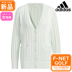 新品 【クリスタルジェイド】春 夏 モデル adidas アディダス ゴルフウェア IEX68 ULT365 PRIMEKNIT ケーブル カーディガン [プライムニット] （レディース）